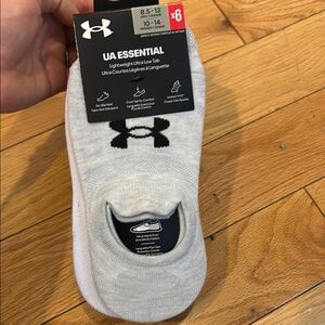 Under Armour Men's White No-Show Socks